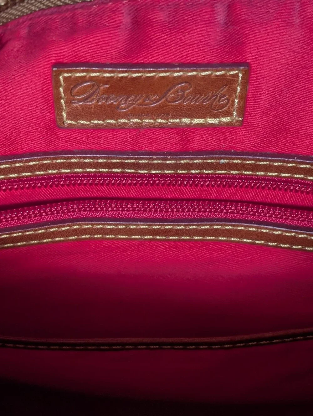 Dooney & Bourke Carolina Panthers Hobo Red Liner Purse Shoulder bag